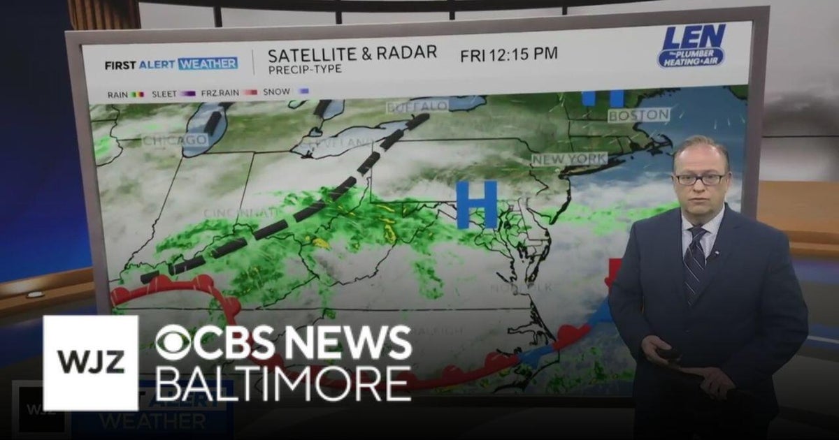 Rain and cooler temps across Maryland in Friday forecast - CBS Baltimore