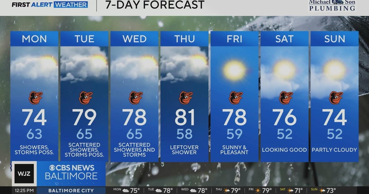 Rain continues across Maryland on Memorial Day - CBS Baltimore