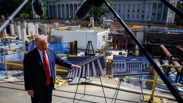 Trump Says&nbsp;Ballroom&nbsp;To Include Military Hospital, Research Site 