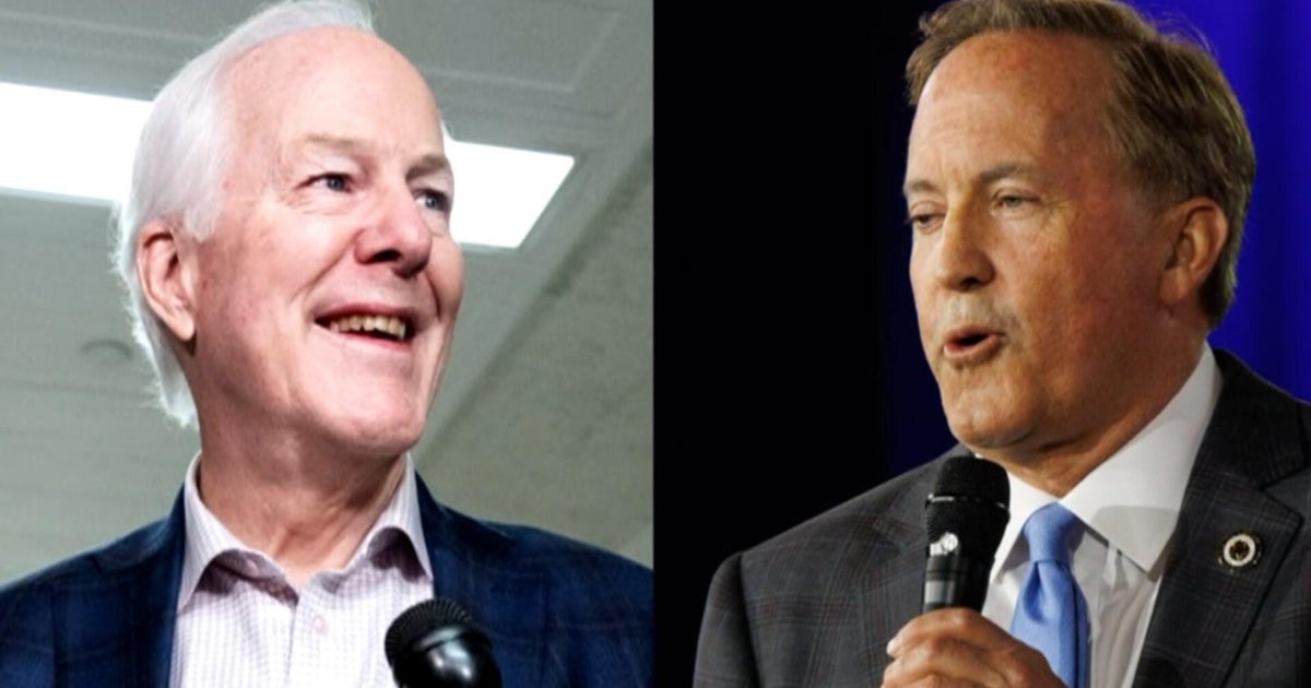 What are the national implications of the Cornyn-Paxton race in Texas?