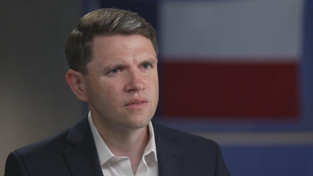 Texas state Rep. James Talarico, the Democratic nominee for U.S. Senate, sits for an interview with CBS News' Ed O'Keefe. 