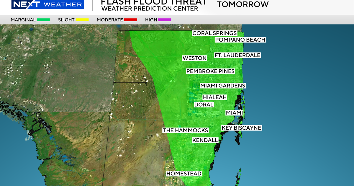 South Florida sees flash flood risk due to threat of heavy rain ...