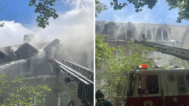 Baltimore Rowhome Fire 