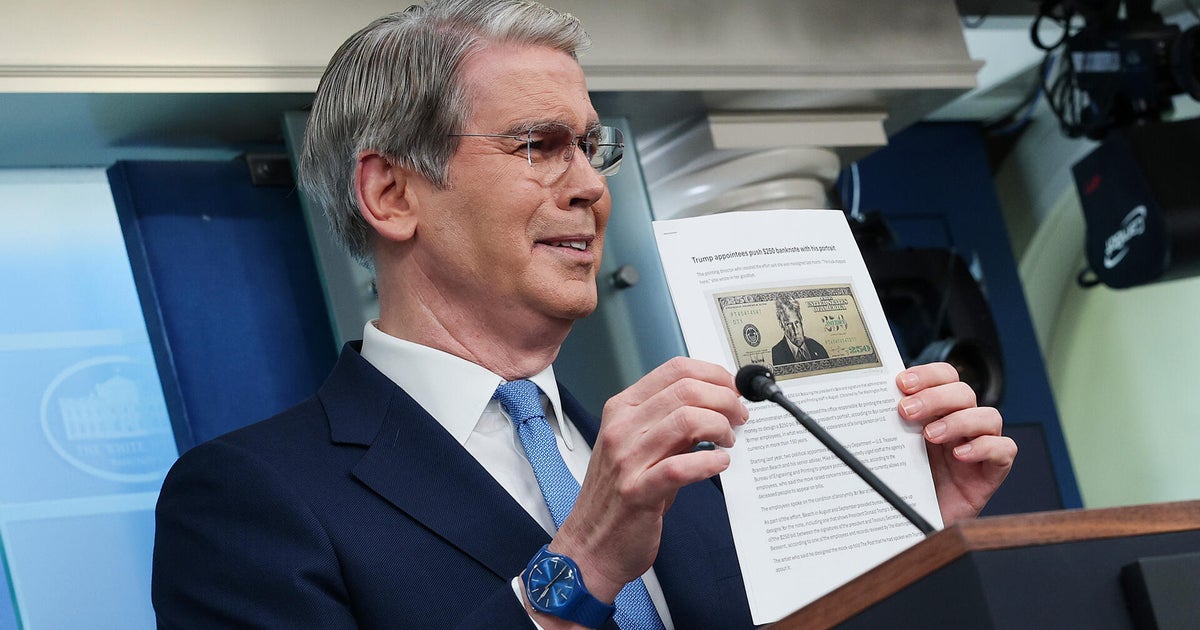 Watch: Bessent addresses $250 bill with Trump's face on it