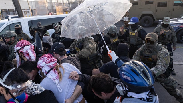 Protest continues outside Delaney Hall in New Jersey 