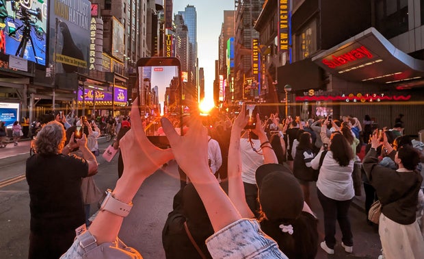 Manhattanhenge Sunset in New York City