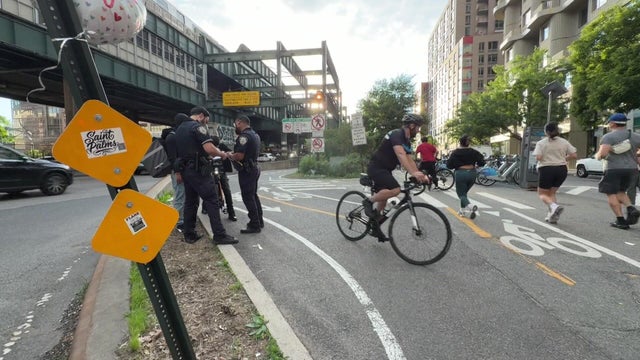 Queensboro Bridge bike lane entrance 