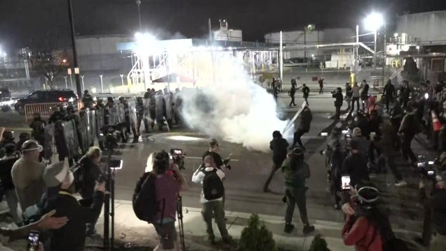 Protest continues outside Delaney Hall in New Jersey 