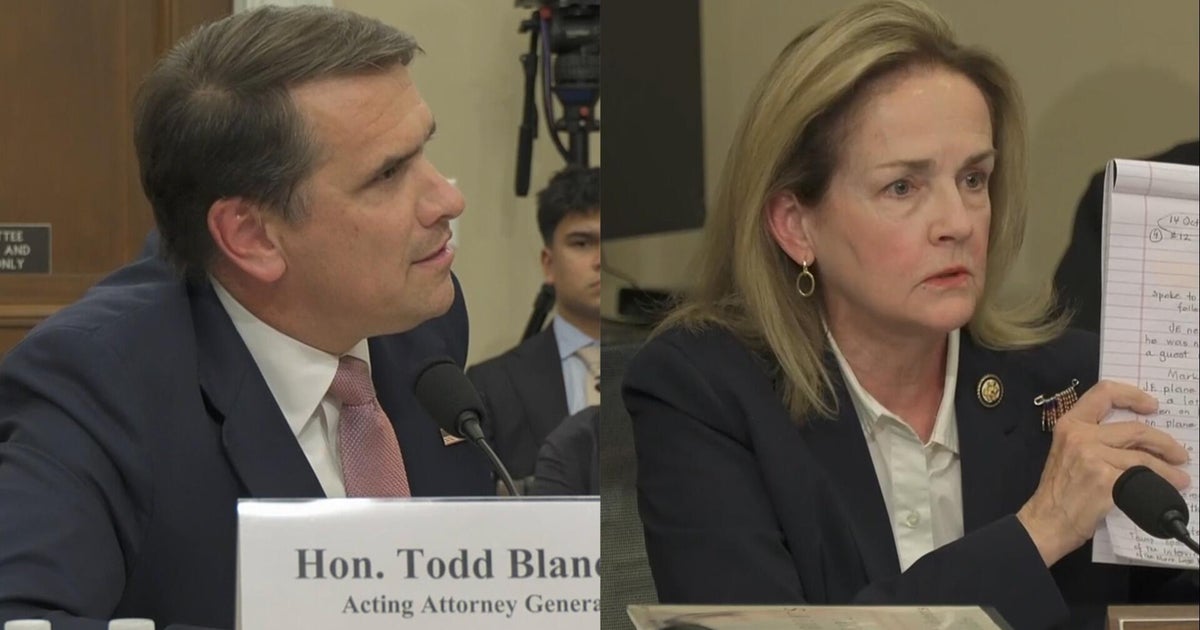 Watch: Acting AG Blanche and Rep. Dean have heated exchange over Epstein investigation