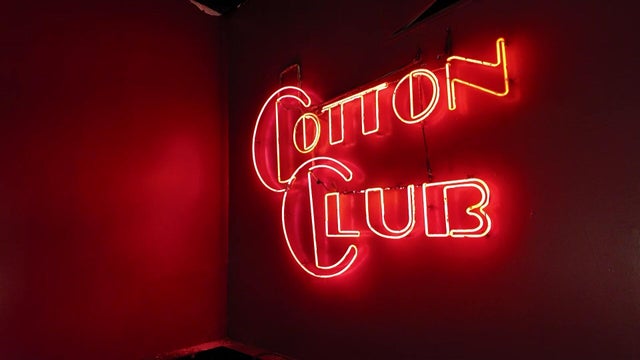 Neon sign for the Cotton Club 