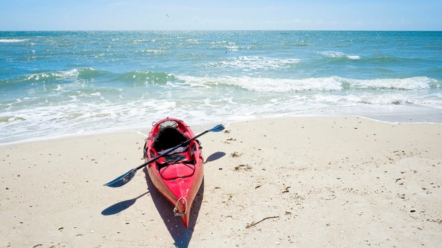 Kayak on the beach 