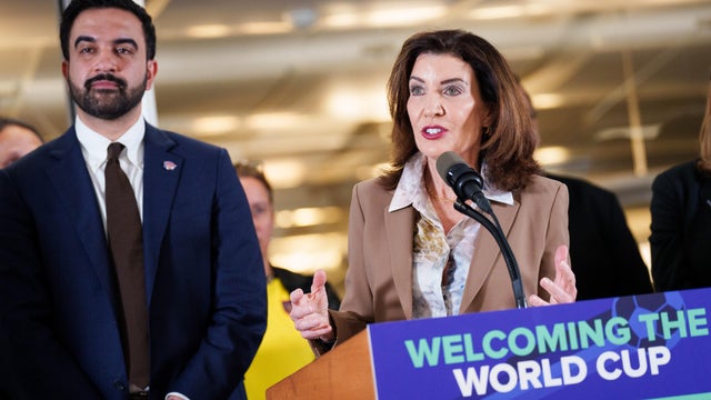 NYC Mayor Mamdani And Governor Hochul Hold News Conference On World Cup Transportation 