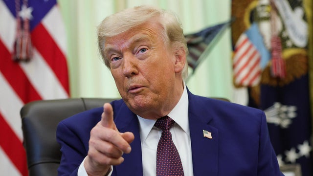 President Trump Signs Executive Orders In The Oval Office 