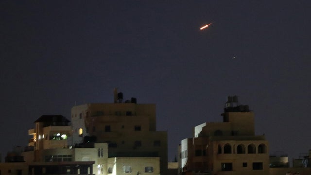 Iranian missiles seen over Hebron sky following attack on Israel 