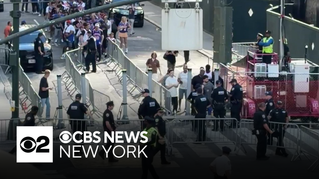 Tight security measures in place near MSG for Game 4 of NBA Finals