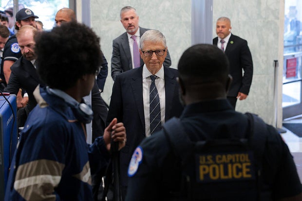 Bill Gates arrives for a closed-door interview with the House Oversight Committee on Capitol Hill in Washington, D.C., on June 10, 2026.