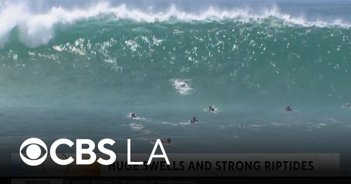 Orange County beaches fill with spectators watching the big wave