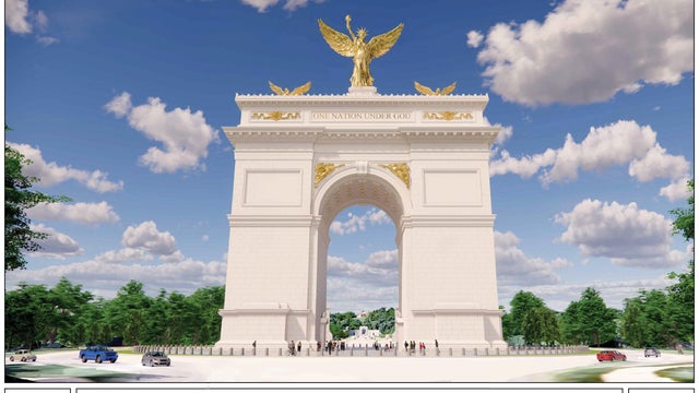 President Trump's proposed triumphal arch 