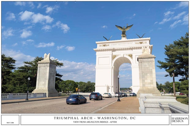 President Trump's proposed triumphal arch
