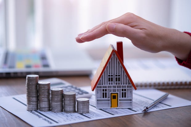 Real estate investment and loan, mortgage and refinance concept. 