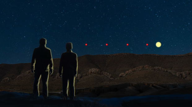 An FBI digital rendering of a sighting by federal law enforcement in 2023.