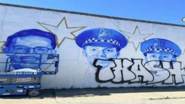 Fallen CPD officer mural vandalized