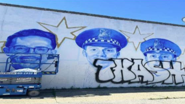 Fallen CPD officer mural vandalized 