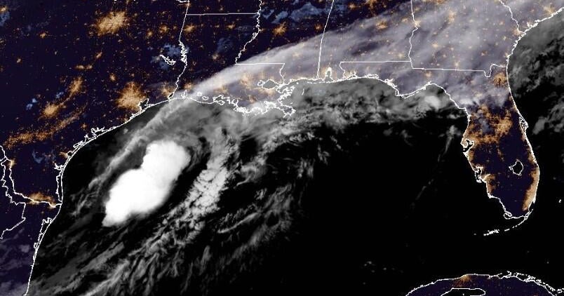 Potential first Atlantic tropical cyclone of the year developing in the Gulf