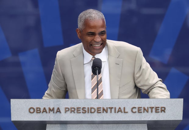 Former Presidents Gather For The Obama Presidential Center Dedication Ceremony