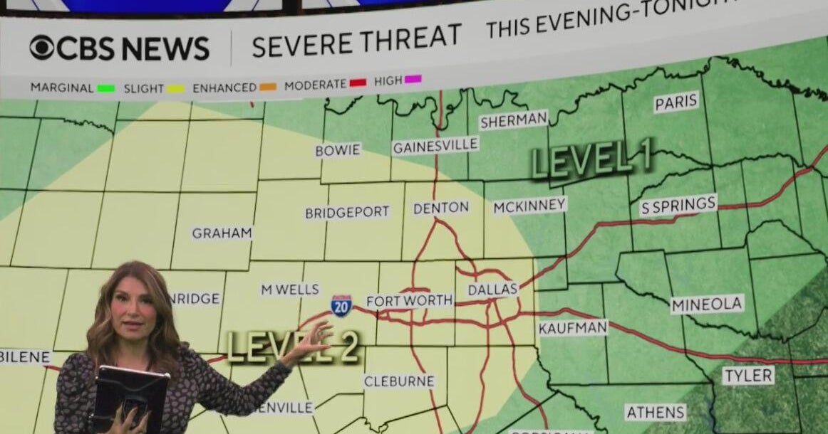 North Texas faces extreme heat, severe storm risk Thursday night - CBS ...