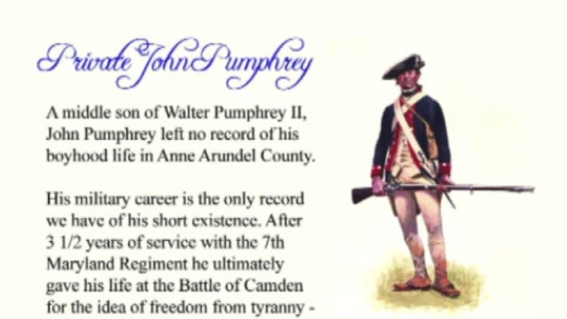 John Doe Identified as Revolutionary Soldier from Maryland 