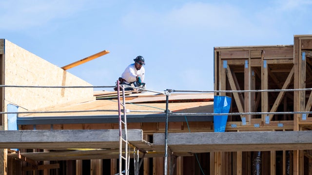 A home under construction on June 2, 2026, in Orange, California. 