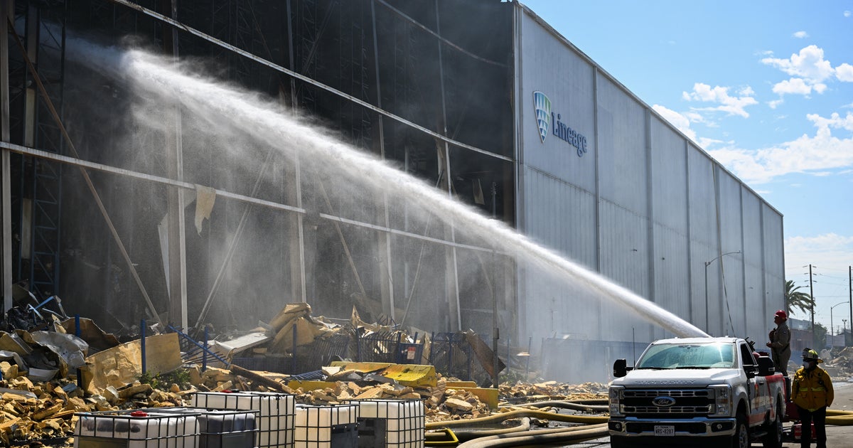 cbsnews.com - Austin  Turner - Los Angeles firefighters say fire at Boyle Heights cold storage facility could be extinguished shortly