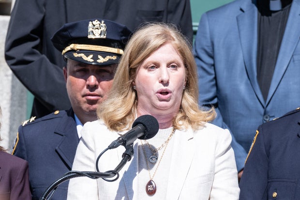 In front of Patrol Borough Bronx South, Police Commissioner