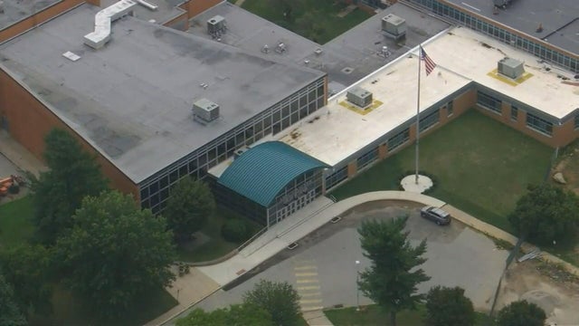 Police car and crime scene tape 