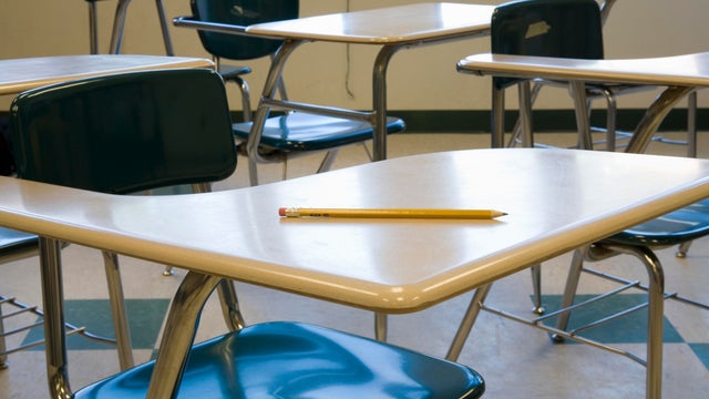 An empty classroom 