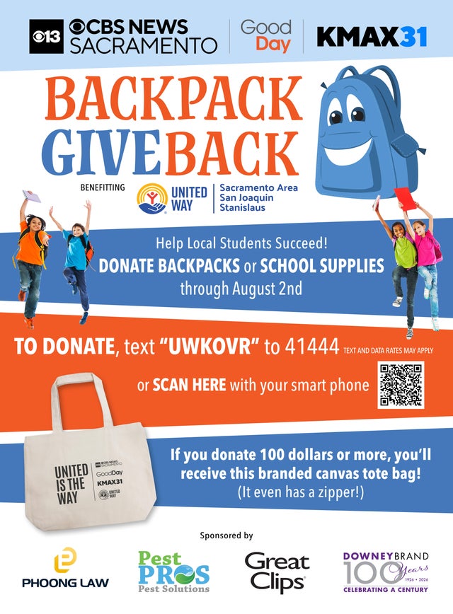 Backpack Giveback - Good Day Sacramento