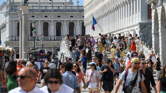 Daily Life In Venice Ahead Of The 82nd Venice International Film Festival. 