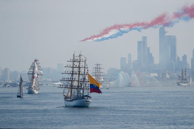 NYC Gets A Parade of Historic Military Ships To Mark America 250 