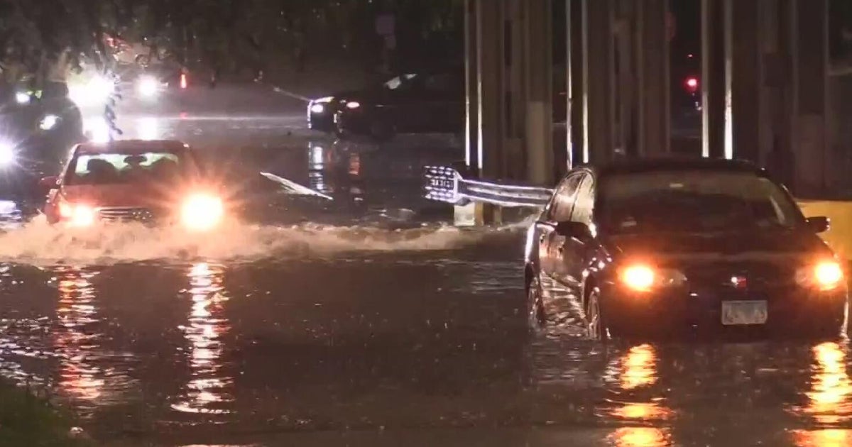 Overnight storms leave flooded streets, with cars stranded and power outages