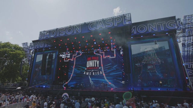 Stage at the concert on the Parkway 