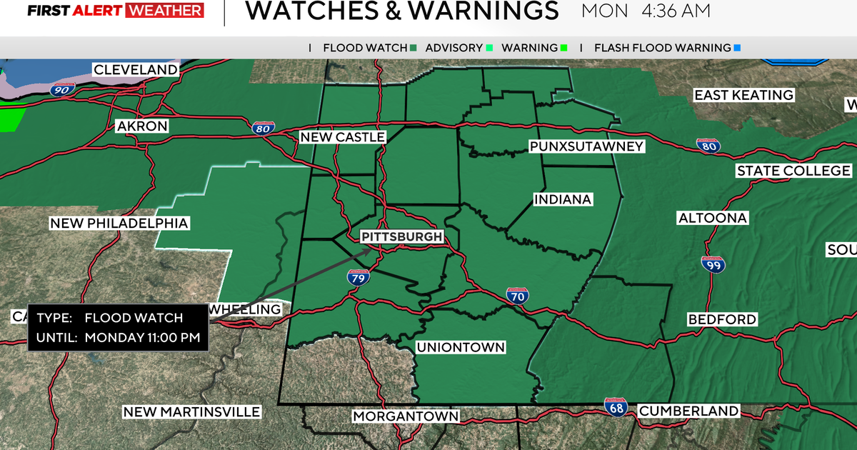 Flood watch issued for parts of the Pittsburgh area