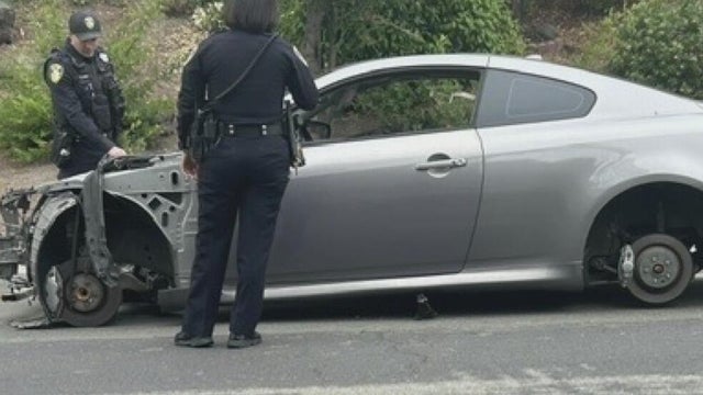 A teen's recently-purchased dream car was stolen and stripped for parts 