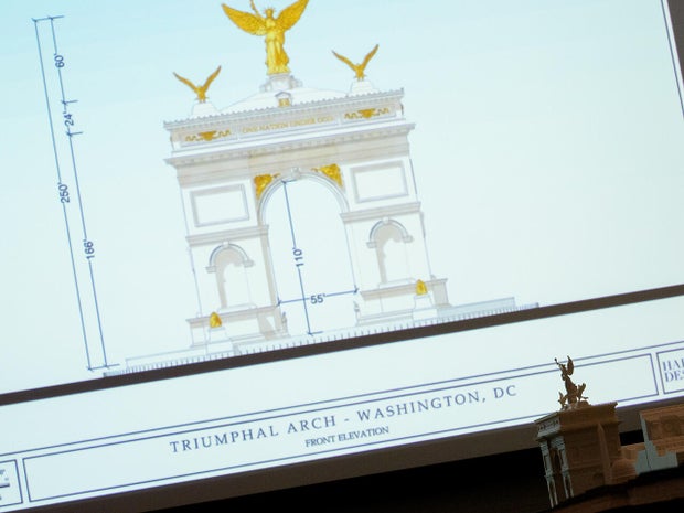 La Comisión de Bellas Artes se reúne para escuchar la propuesta para el arco de DC del presidente Trump 