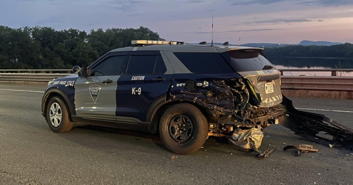 Man arrested after injuring Massachusetts State trooper, K-9 in wrong-way crash in Chicopee
