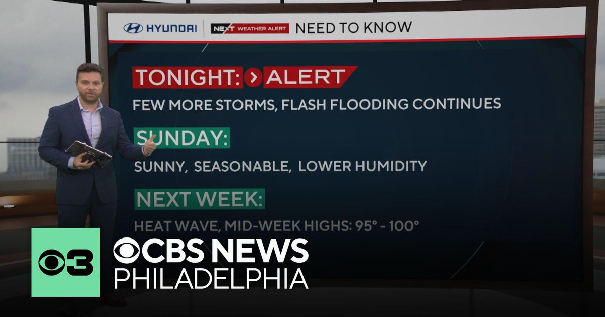 More storms possible Saturday night in Philadelphia area, heat wave on ...