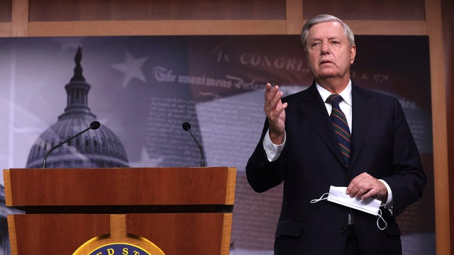 Sen. Lindsey Graham (R-SC) Holds A News Conference On Yesterday's Pro-Trump Mob Attack On The Capitol 