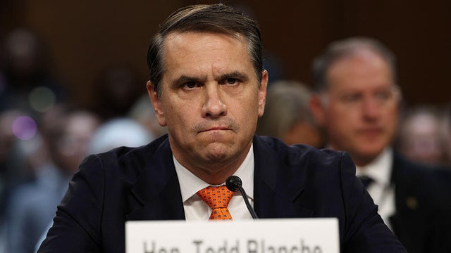 Acting Attorney General Todd Blanche appears at his confirmation hearing in front of the Senate Judiciary Committee on July 15, 2026. 