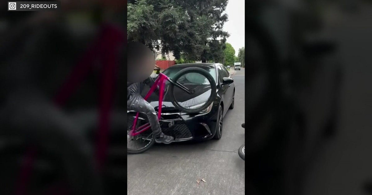 cbsnews.com - Nina  Burns - Bike group accused of hitting cars in Riverbank advertises next ride in Ceres
