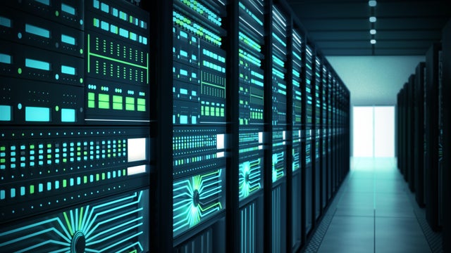 Futuristic data center 